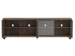 Nayeli Aged Walnut Wood 71" TV Console