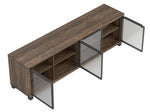 Nayeli Aged Walnut Wood 71" TV Console