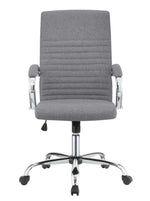 Nneka Grey Fabric Adjustable Office Chair