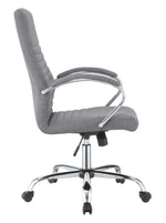 Nneka Grey Fabric Adjustable Office Chair