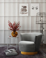 Noah Grey Velvet Swivel Accent Chair