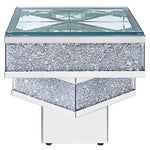 Noralie Mirrored/Faux Diamonds End Table