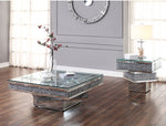 Noralie Mirrored/Faux Diamonds End Table