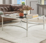 Petunia Chrome Iron/Mirror Square Coffee Table