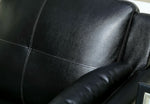 Pierre Black Leatherette Chair