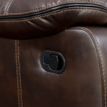 Pollux Brown Leatherette Manual Recliner