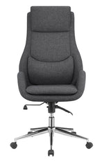 Randi Contemporary Grey Fabric Adjustable Office Chair