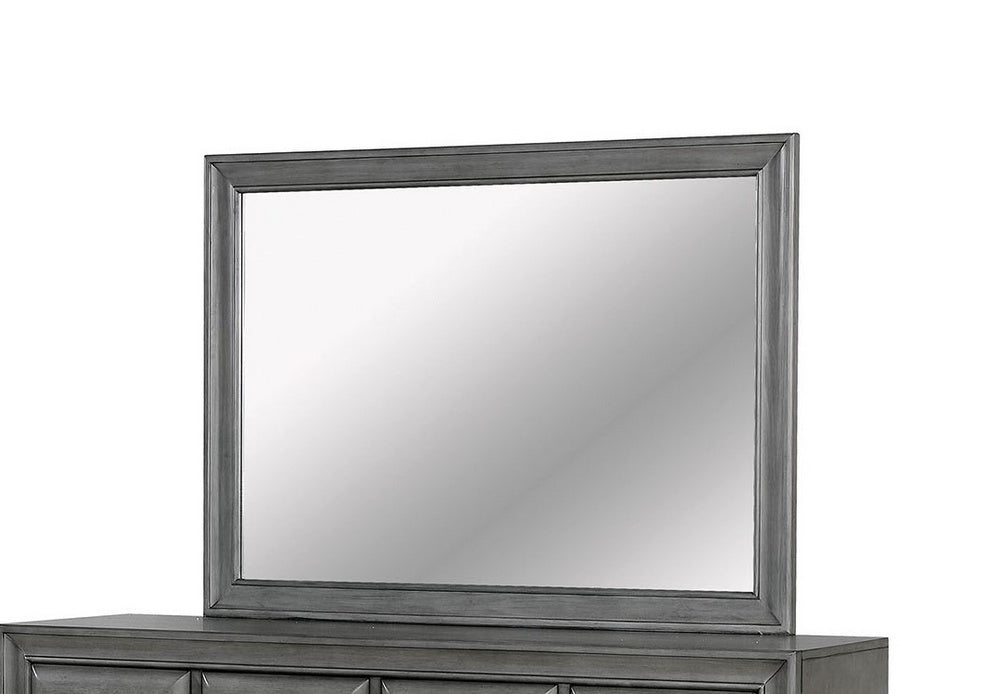 Brandt Gray Wood Frame Mirror