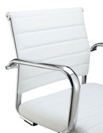 Sedona White Leatherette/Metal Bar Stool