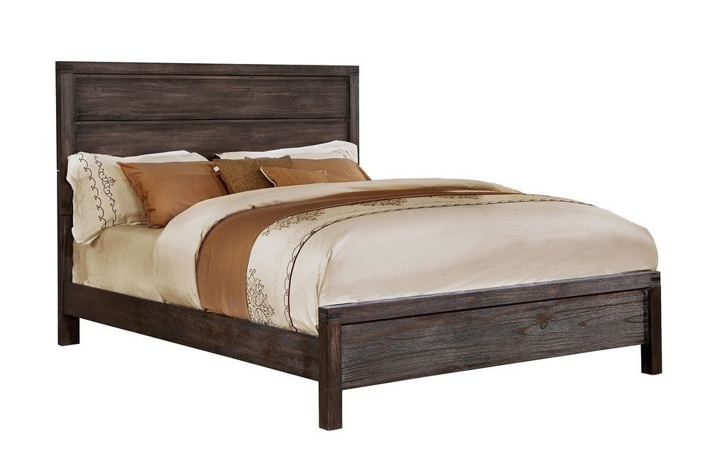 Rexburg Rustic Brown Cal King Bed (Oversized)