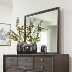 Brueban Gray Wood Dresser Mirror