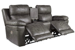 Erlangen Midnight Power Recliner Loveseat