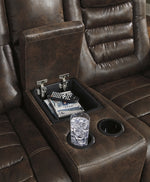 Game Zone Bark Power Recliner Loveseat