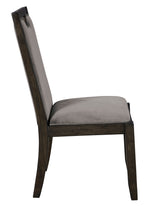 Hyndell 2 Gray/Dark Brown Wood Side Chairs