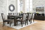 Hyndell Dark Brown Extendable Dining Table