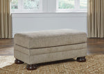 Kananwood Oatmeal Fabric Ottoman