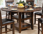 Meagan Brown Cherry Round Counter Height Table