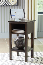 Marnville Dark Brown Wood Accent Table