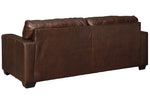 Morelos Chocolate Leather 2-Seat Sofa