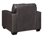 Morelos Gray Leather Chair