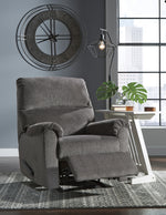 Nerviano Gray Zero Wall Manual Recliner