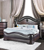 Arcturus Brown Wood Cal King Bed (Oversized)