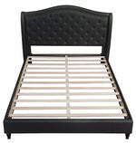 Sophie Black Fabric Tufted Cal King Bed