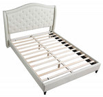 Sophie Grey Fabric Tufted King Bed