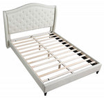 Sophie Grey Fabric Tufted Queen Bed