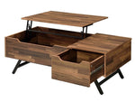 Throm Walnut Wood Coffee Table with Lift Top