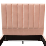 Venus Blush Pink Velvet Tufted King Bed (Oversized)