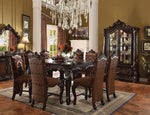 Versailles 2 Brown PU Leather/Fabric Counter Height Chairs