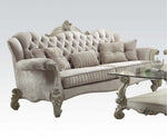 Versailles 3-Pc Ivory Velvet/Bone White Sofa Set (Oversized)