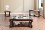 Walworth Dark Oak Wood/Glass Coffee Table