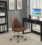 Wisdom Brown Leatherette Adjustable Office Chair