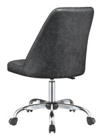 Wisdom Grey Leatherette Adjustable Office Chair