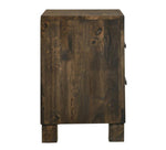 Woodmont Rustic Golden Brown Wood 2-Drawer Nightstand