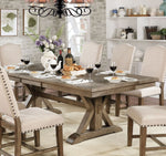 Julia Light Oak Wood Extendable Dining Table