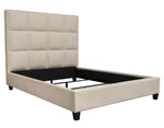 Devon Sand Fabric Upholstered King Bed