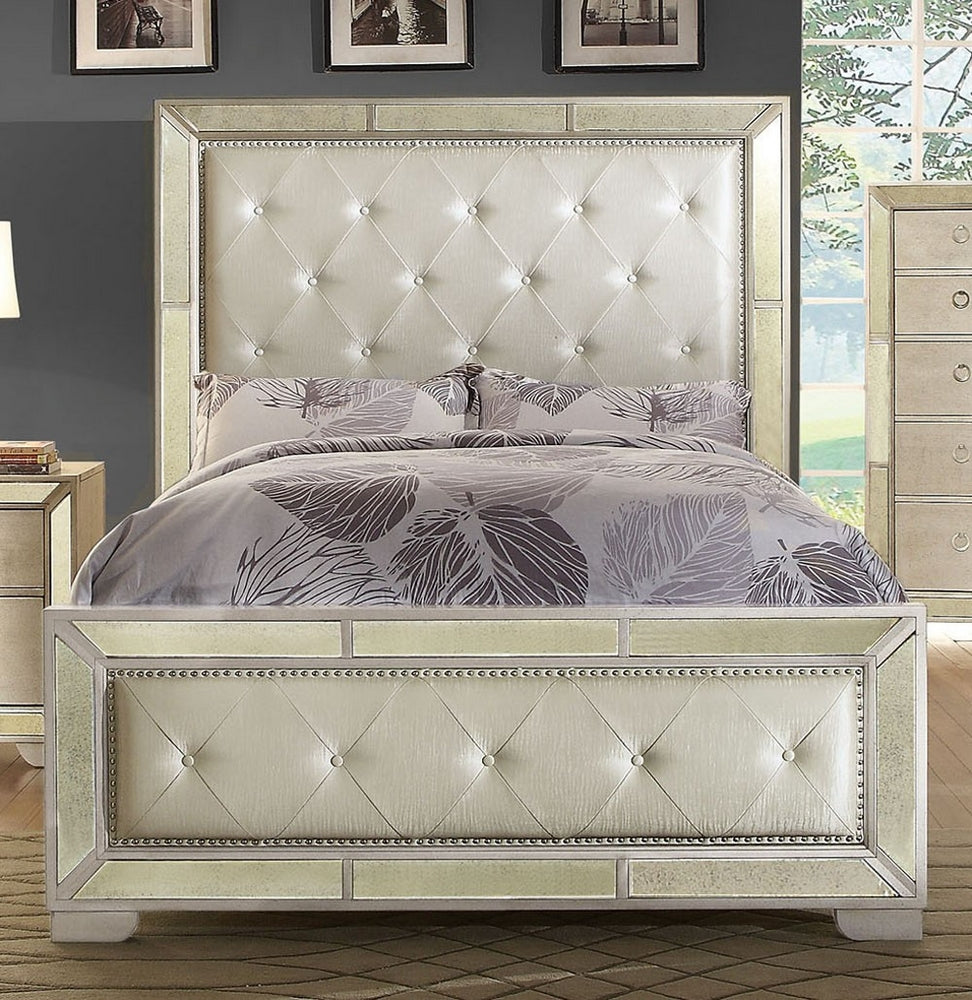 Loraine Champagne King Bed (Oversized)