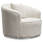 Raven Light Cream Fabric Contoured Chair