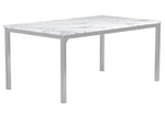 Athena Rectangular Dining Table with Faux Marble Top