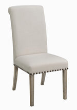 Sorrel 2 Beige Linen-Like Fabric/Pine Wood Side Chairs