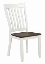 Kingman 2 Espresso/White Wood Side Chairs