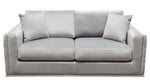 Envy Platinum Grey Velvet Loveseat