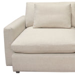 Arcadia 3-Pc Cream Fabric Sectional Sofa