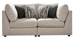 Kellway 2-Pc Bisque Fabric Modular Loveseat