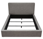 Cloud Grey Fabric Upholstered King Bed