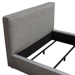 Cloud Grey Fabric Upholstered King Bed