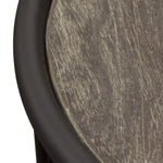 Gibson Grey Oak Wood/Metal Round End Table